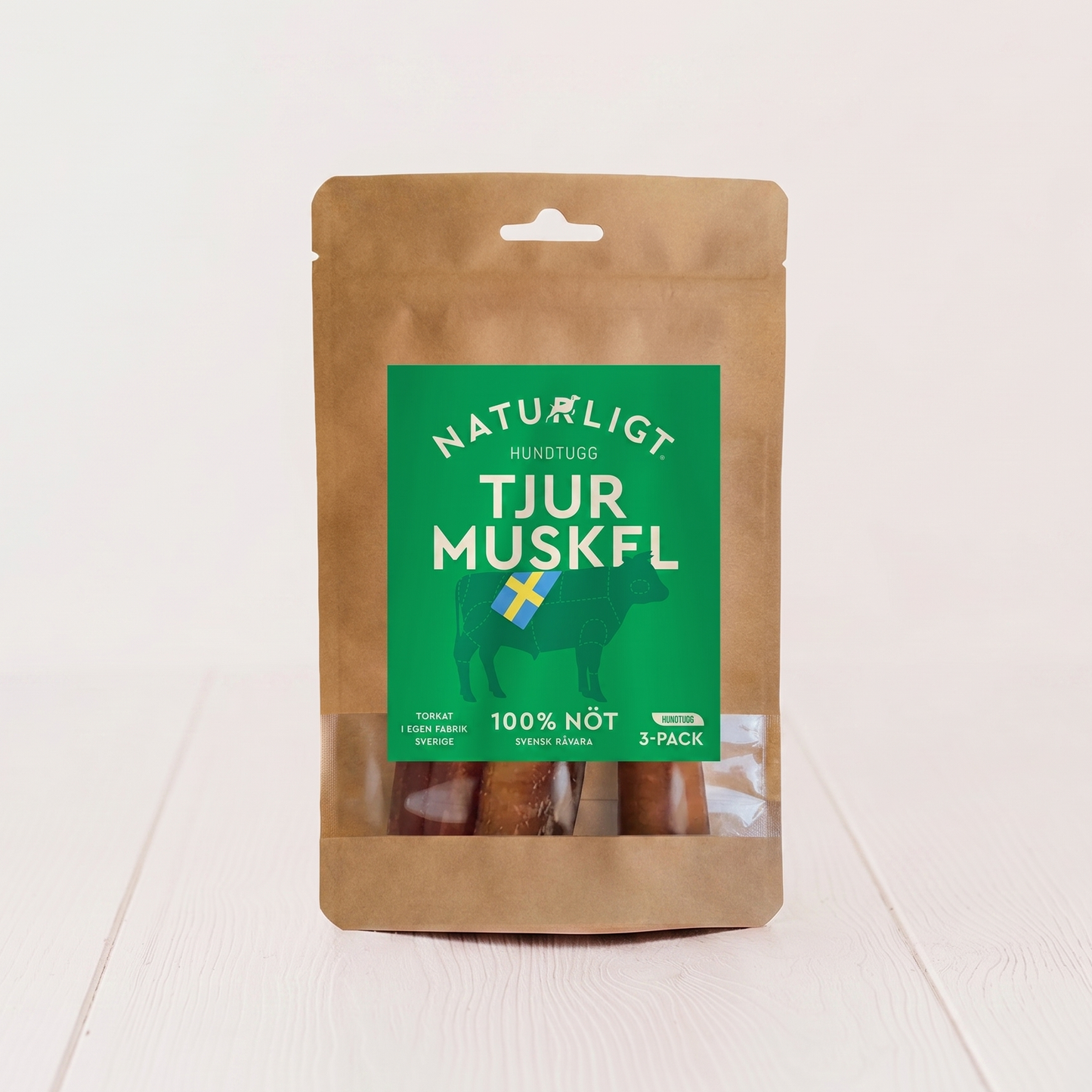 Naturligt® - Tjurmuskel 3-pack