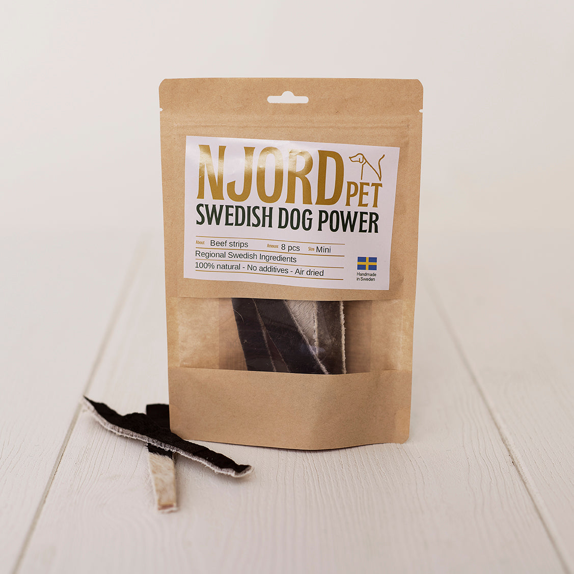 Njord Pet - Nötstrips Mini med hår