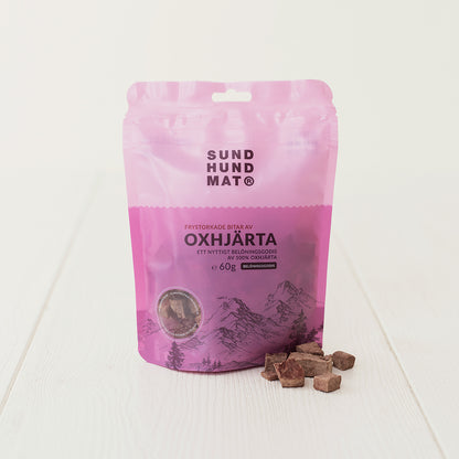 Sund Hundmat - Frystorkat Oxhjärta